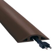 5 Feet Brown D-2 Standard Profile Rubber Duct Floor Wire Cable Cord Cover Protector