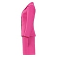 thumbnail image 6 of Hot Pink 2-Piece Blazer Suit and Skirt Set Formal Jacket Costume for Halloween Cosplay Party, 6 of 7