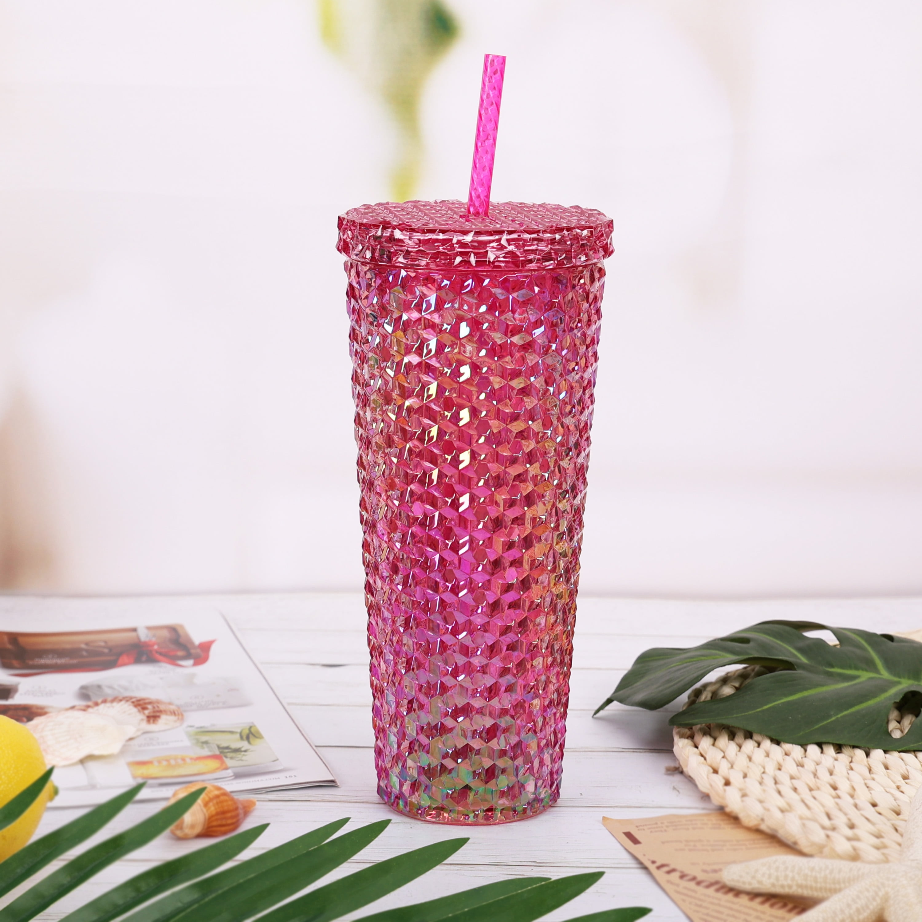 25oz Acrylic Tumbler W/ Handle & Straw – The Stainless Depot