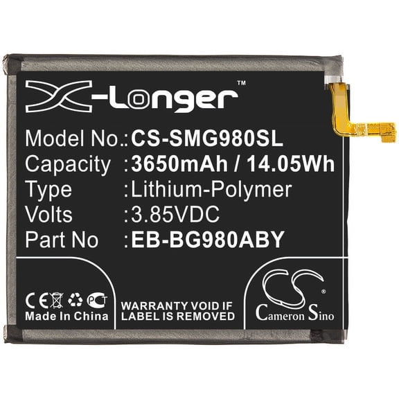 3650mAh GH82-22122A EB-BG980ABY Battery for Samsung SM-G980F/DS SGH-N410 Galaxy S20 SM-G981N SM-G981D SC-51A SM-G980F Galaxy S11
