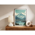thumbnail image 2 of New Zealand Aoraki Mount Cook Lake Minimalist Poster Print Mid Century Mountain Landscape Wall Art Decor - Poster Unframed, 2 of 3