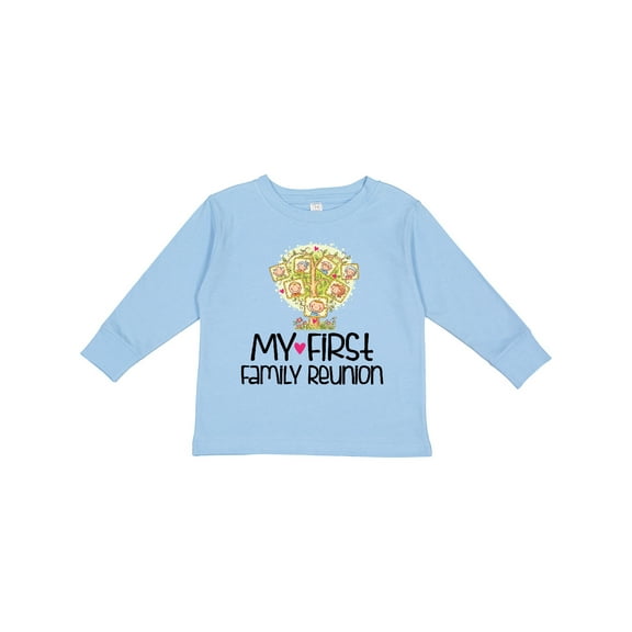 Inktastic My First Family Reunion Boys or Girls Long Sleeve Toddler T-Shirt