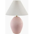 thumbnail image 2 of Livabliss Table Lamps, 23" Padstow Modern Bedside Nightstand Table Lamp for Bedroom Living Room Office, Pink Body with White Shade (23"H x 16"W x 16"D), 2 of 6