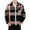Orange, variant on Boys Shirts Long Sleeve Fashion Plaid Printed Casual Button Down Shirt Jackets Fall Winter Children Outerwear with Pocket Brown