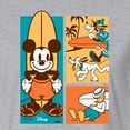 thumbnail image 3 of Disney - Mickey & Friends - Donald Duck, Goofy, & Pluto - Sun, Sand, & Surf - Juniors Cropped Cotton Blend T-Shirt, 3 of 5