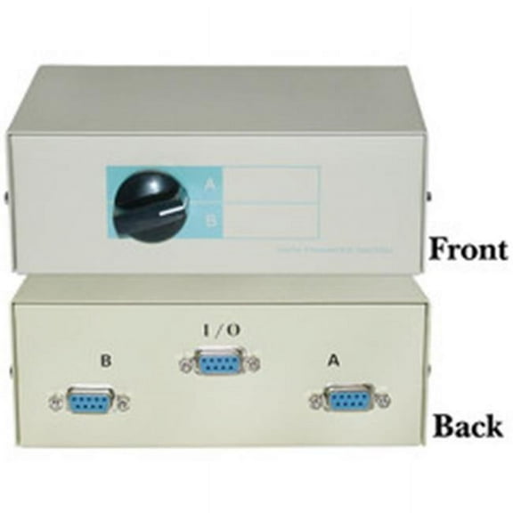 CableWholesale.com AB 2 Way Switch Box - Switch - 2 x serial - desktop