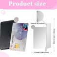 thumbnail image 2 of Jetec 10 Pieces Pocket Compact Mirrors Mini Mirror for Purse Wallet Small Handheld Stainless Steel Unbreakable with PU Leather Case for Men Women Travel Camp Signal Makeup(Black), 2 of 7