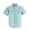 Cloud Blue, variant on Men's UV UPF 50+ Sun Protection Soild Anti-Static Waterproof Breathable Fast Dry SPF Hiking Fishing Short Sleeve Shirts (Black #9 M)