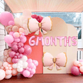 thumbnail image 4 of Pink Bow Halfway to one Balloons Half Birthday Decoration 6 Month Decorations 1/2 Birthday Decorations Half Birthday Party Decorations, 4 of 7