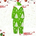 thumbnail image 6 of Fiaer Family Matching Christmas Onesie Pajamas Cute Funny Printed One Piece Xmas Pjs Hooded Holiday Sleepwear Full Zip up Jumpsuit Loungewear Sleepwear Kids 10T, 6 of 8
