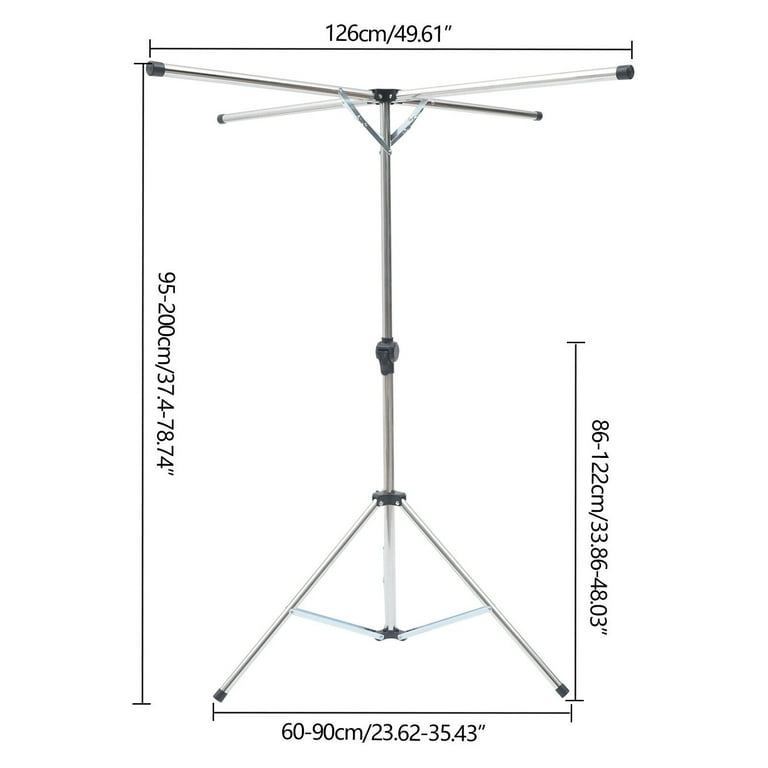 Tripod Clothes Drying Rack – Foldable Laundry Stand, Indoor