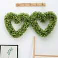 thumbnail image 3 of Flower Wreath and Greenery Garland for Wedding and Home Decoration  Heart Shaped Boxwood Topiary Faux Plants And Trees Holiday Valentine's Day  Easter Decoration, 3 of 9