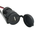 thumbnail image 2 of 12V Black Waterproof Motorcycle Handlebar Cellphone Usb Charger Power Adapter, 2 of 8