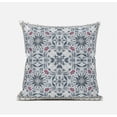 thumbnail image 6 of Jahan Paisley Suede Zippered Pillow W Insert in Muted Orange Indigo 18 x 18, 6 of 6
