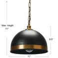 thumbnail image 2 of Robert Stevenson Lighting Robert Stevenson Lighting Hensley - Metal Ceiling Light, Black and Bronze, 2 of 9