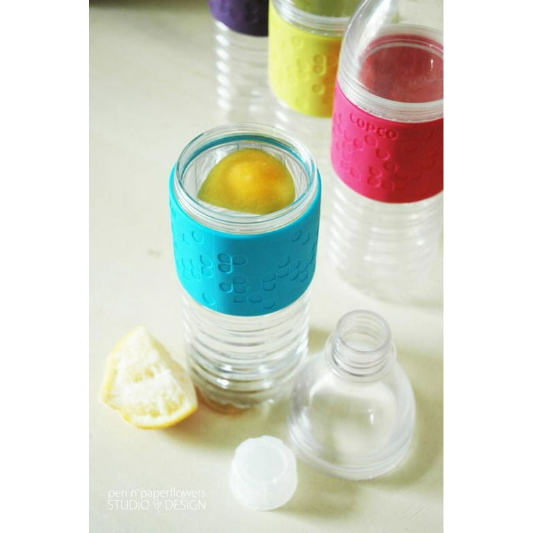 Copco Hydra 2-Pack Water Bottle 16.9 Ounce Non Slip Sleeve BPA Free Tritan  Plastic Reusable - Robins Egg Blue