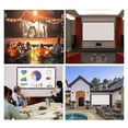 thumbnail image 3 of Portable Screen For Projector 84" 100" 150" 16:9 Polyester Outdoor Movie Curtain For Travel Home Theater DLP Projektor ,Wrinkle-Free, 3 of 6
