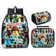 thumbnail image 1 of Conjunto de tres piezas de animación de juego Roblox, bolsa escolar para estudiantes de primaria y secundaria, bolsa redonda, mochila, 1 of 3