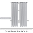 thumbnail image 6 of PiccoCasa 2Pcs Blockout Window Curtain for Kitchen, 52 x 84 inch Pink, 6 of 6
