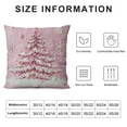 thumbnail image 5 of Creowell  Christmas Pillow Covers  Pink Merry Christmas Tree Throw Pillows Winter Pillowcase Home Decor Living Room Cushion Case for Sofa Couch, 5 of 5