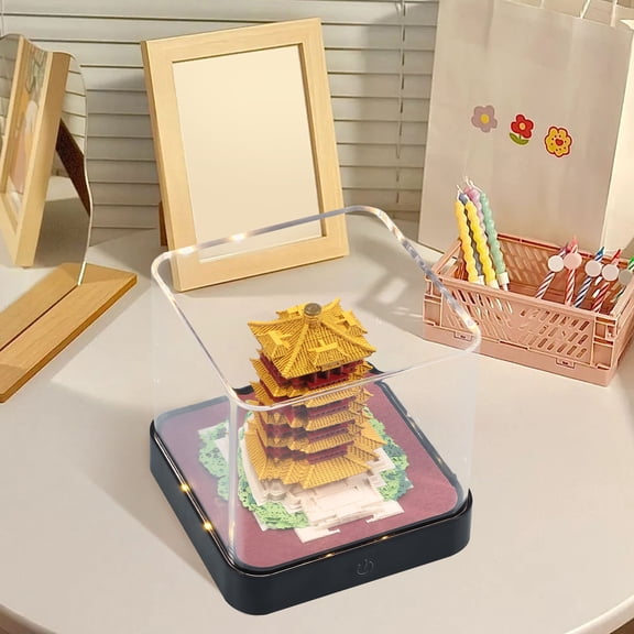 Threns 3D Desk Calendar Creative 2025 Calendar Memo Pad with LED Lights for Home Office Desktop Decoration Gift