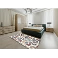 thumbnail image 4 of Ahgly Company Indoor Square Contemporary Gold Abstract Area Rugs, 3' Square, 4 of 6