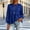 Blue, variant on Women's Peplum Crewneck Sweatshirt, Long Sleeve Relaxed Pullover Top with Tiered Ruffle Hem