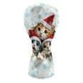 thumbnail image 2 of Yuyamidu Xmas Cat Golf Head Cover Cute Christmas Golf Club Head Cover for Driver 3/5 Wood Hybird Club Protection, PU Leather, 2 of 8