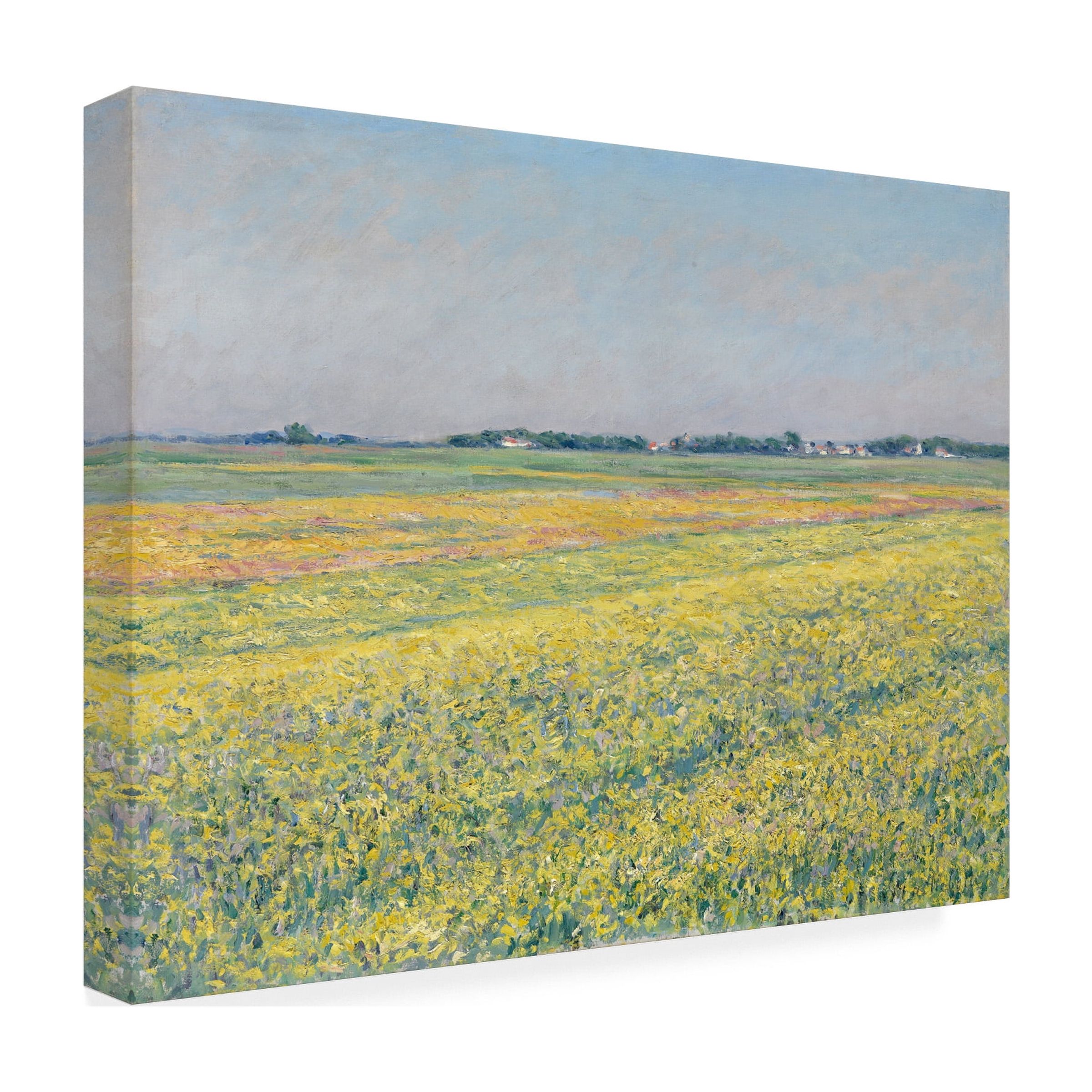 Gustave Caillebotte 'The plain of Gennevilliers' Canvas Art