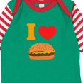 thumbnail image 4 of Inktastic I Love Cheeseburgers Boys or Girls Long Sleeve Baby Bodysuit, 4 of 5
