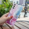 thumbnail image 5 of Allytech Marble Series Case for Samsung Galaxy A13(Not for 4G), Galaxy A13 5G 6.5" Cover 2022, Shock Absorption Bumper Soft TPU Women Girl Cover for Samsung A13 5G, Pink Marble, 5 of 5