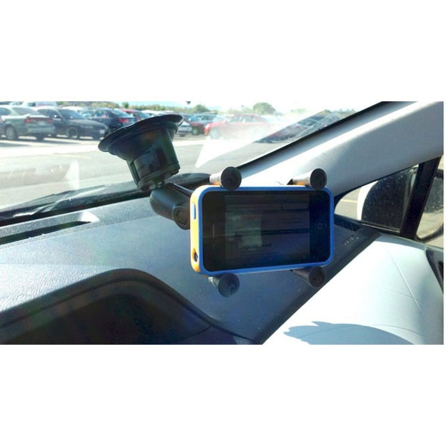 Ram Twist Lock Suction Cup Mount with Universal X-Grip Cell Phone holder - image 4 of 9