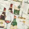 thumbnail image 3 of Wine Bottles and Tasting Print 52 x 70 inch Rectangle Vinyl Flannel Backed Holiday Party Tablecloth, 3 of 9