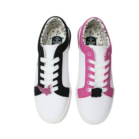 

Nightmare Before Christmas Women s Jack and Sally Low-Top Court Sneakers