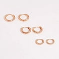 thumbnail image 4 of Cterwk 6 Pairs Earrings Sets, Lightweight 14K Gold Plated Small Huggie Hoop Earrings, Flat Back Ball CZ Stud Earrings for Women Men, 4 of 4