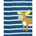 thumbnail image 2 of Carter's Little Boys' 1-Piece Moose Fleece PJs, 4-Toddler, 2 of 2