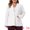 White, variant on DARING DIVA Women's Plus Blazer Business Open Front Work Office Jacket 1X Navy Blue
