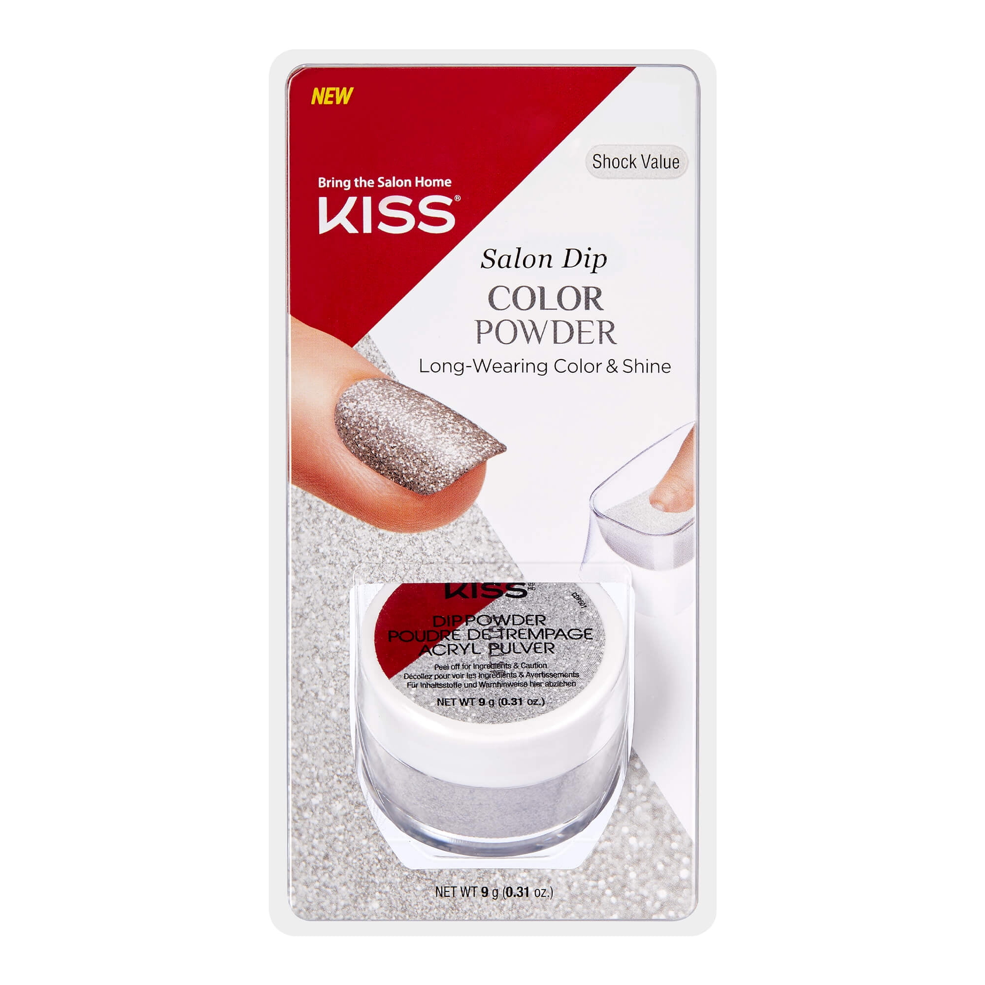 KISS Long Wearing Salon Dip Color Powder - Shock Value