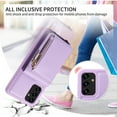 thumbnail image 6 of Dteck for Samsung Galaxy A13 5G Case with RFID Blocking Card Holder, Galaxy A13 4G Crossbody Wallet Case Shockproof Purse PU Leather Protective Back Cover,Purple, 6 of 9