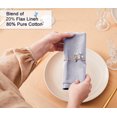 thumbnail image 2 of Ruvanti Premium Linen Napkins Set of 6-20x20 Inch, Classic Hemstitch, Mitered Corner Cloth Napkins - Soft, Elegant Dinner Napkins Cloth Washable for Weddings, Parties, Everyday Use - Lavender Grey, 2 of 8