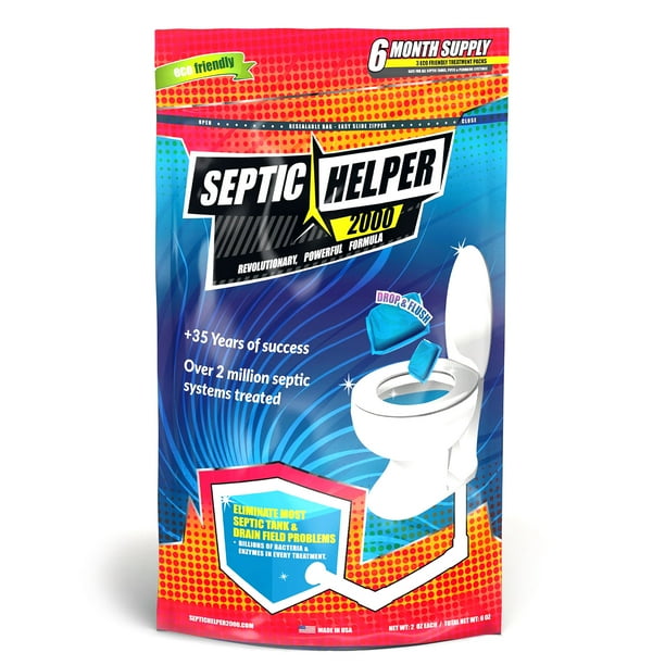Septic Helper 2000 Septic Tank Treatment 6 Month Supply