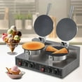 thumbnail image 3 of Commercial Electric Waffle Maker with Adjustable Temp and Timer, Non Stick Dutch Pancake Dorayaki Machine for Hotel Bakery Restaurant Home Kitchen, 3 of 7