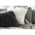thumbnail image 2 of Moe's Home Collection Rectangle Lamb Fur Pillow, 20 x 12", Grey, 2 of 8
