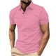 thumbnail image 1 of pstuiky camisetas de manga corta para hombre, Camisa de manga corta con cuello vuelto, versátil, de color liso y estilo informal para hombre camisas casuales para hombre m, 1 of 5