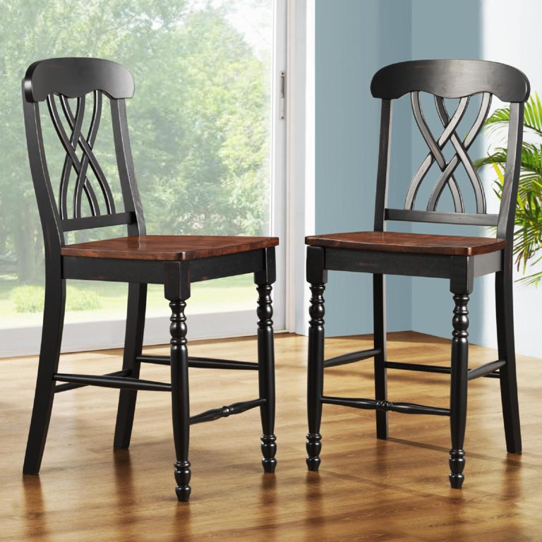Eleanor XBack Wood Counter Chairs (Set Of 2) By INSPIRE Q, 57 OFF