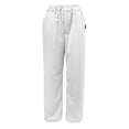 thumbnail image 5 of Mens Linen Cotton Pants Drawstring Waist Lightweight Loose Fit Straight Leg Casual Beach Travel Pants 2XL, 5 of 6