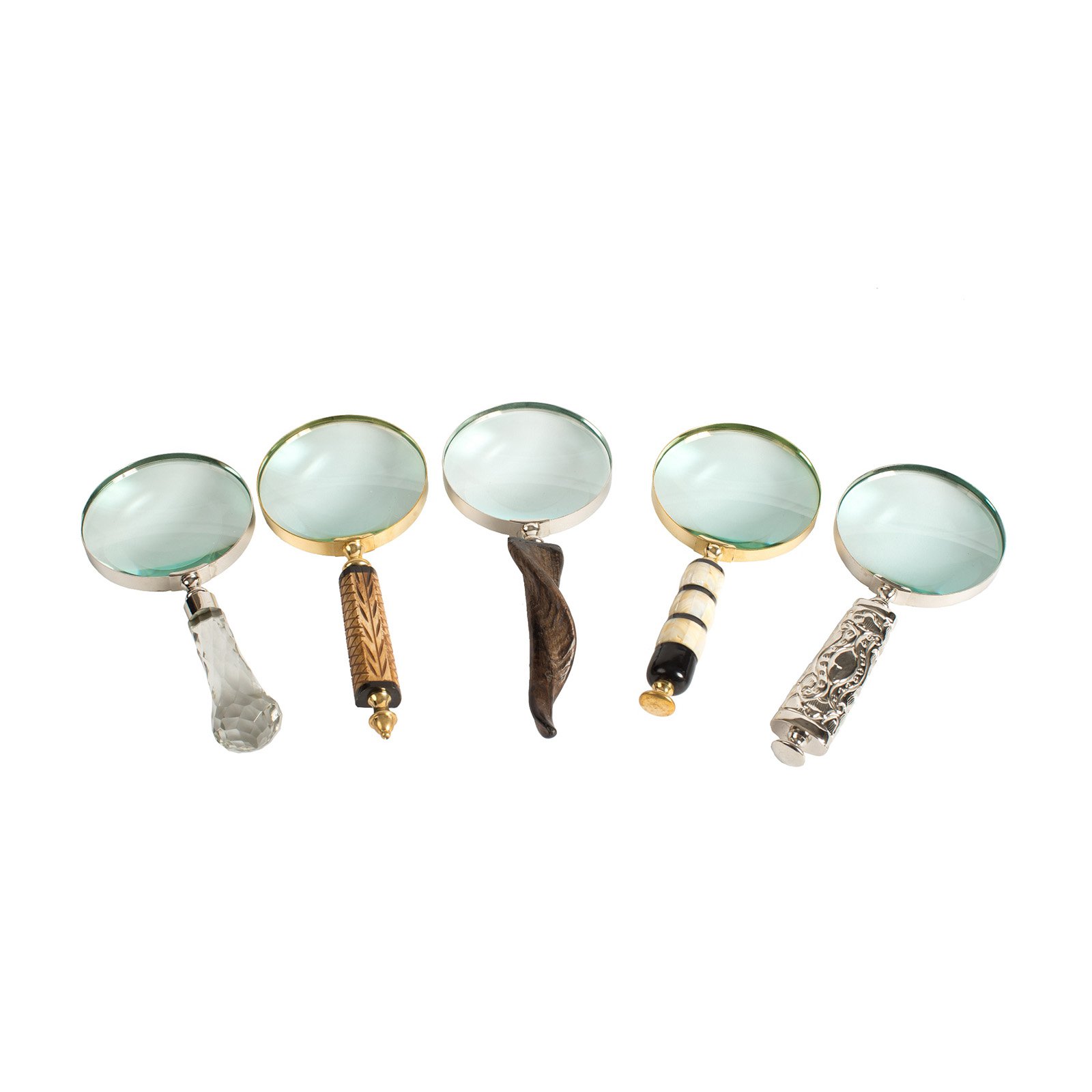 Privilege International 5 Piece Decorative Magnifying Glass Set