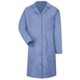 thumbnail image 1 of Red Kap Women's Lab Coat, Light Blue, Medium, 1 of 4