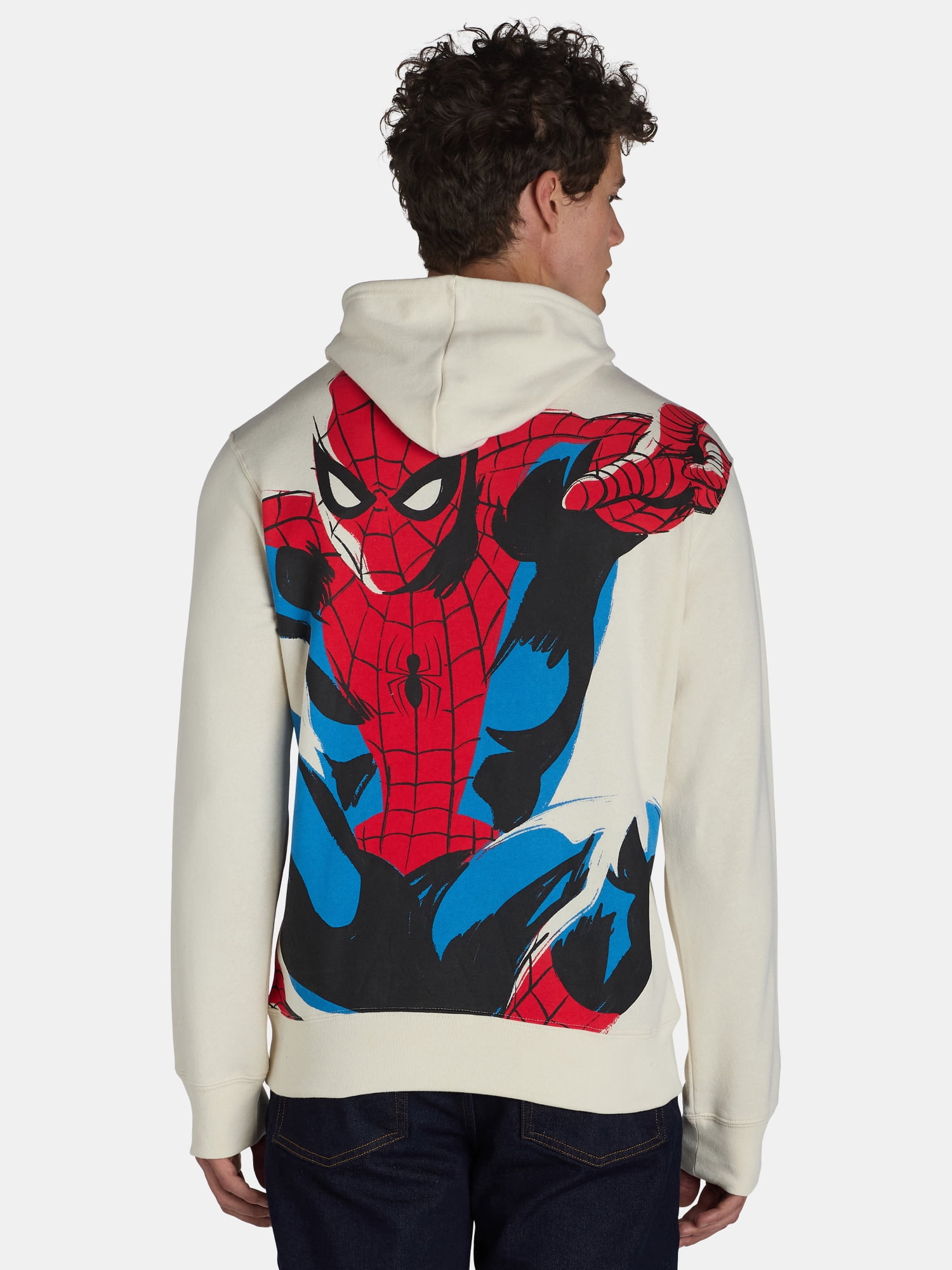 Spider Man Men s Graphic Print Hoodie with Long Sleeves Sizes XS 3XL Walmart