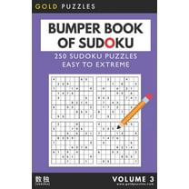 Gold Puzzles Bumper Book of Sudoku Volume 3: 250 sudoku puzzles from easy to extreme difficulty - Ideal size for travel- a Sudoku to go book - Great for adults, seniors, teenagers, and clever kids - P